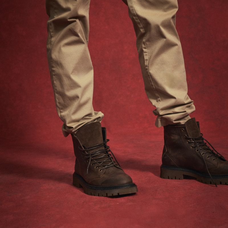 COMBAT BOOTS M - BUARQ - BROWN